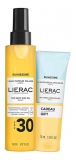 Lierac Sunissime L'Huile Soyeuse Solaire pour le Corps SPF30 150 ML + La Gelée Fraîche Après-Soleil Pour le Corps 75 ml Offert 