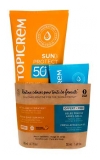 Topicrem Sun Protect Lait Solaire Hydratant Peaux Sensibles SPF50+ 200 ml + Gelée Fraîche Après-Soleil Peaux Sensibles 50 ml...