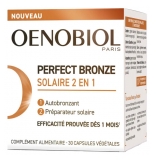 Oenobiol Perfect Bronze Solaire 2 en 1 - Autobronzant & Préparateur Solaire - 30 Capsules