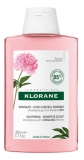 Klorane Pivoine Shampoing à la Pivoine Bio - Apaisant - Cuir Chevelu Sensible 200 ml