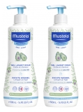 Mustela Gel Lavant Doux Bébé Corps et Cheveux Bio 2 x 500 ml