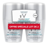 Vichy Déodorant Invisible Resist Dermo-Détranspirant 72H 2 x 50 ml