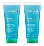 Gel Nettoyant Purifiant Sebium de Bioderma en Lot de 2 x 200 ml