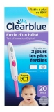 Clearblue Test d'Ovulation Digital 4 Jours 40 Unités (à consommer de préférence avant le 31/08/2026)