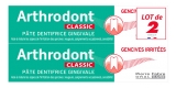 Arthrodont Classic Dentifrice Gencives Sensibles Lot 2 x 75 ml