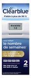 Clearblue Test de Grossesse Digital Estimation Nombre de Semaines 2 Tests