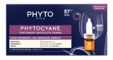 Phyto Phytocyane Traitement Antichute Femme - Chute Progressive - 12 Fioles X 5 ml