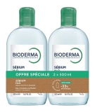 Bioderma Sébium H2O Eau Micellaire Purifiante Peaux Mixtes à Grasses Lot de 2 x 500 ml