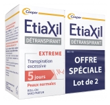 Etiaxil Détranspirant Extrême Aisselles Peaux Normales Transpiration Excessive Roll-On 2 x 15 ml