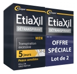 Etiaxil Men Détranspirant Aisselles Peaux Sensibles Lot 2 x 15 ML