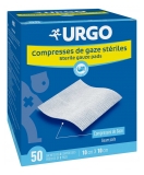 Urgo Compresses de Gaze Stériles 10 cm x 10 cm 50 Sachets de 2 Compresses