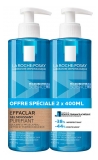 La Roche-Posay Effaclar Gel Moussant Purifiant Peaux Grasses à Tendance Acnéique Lot de 2 x 400 ml