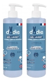 Gel Lavant Doux 3 en 1 pour Bébé - Lot de 2 Flacons de 500 ml