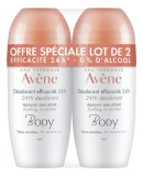 Avène Body Déodorant Efficacité 24H Peaux Sensibles 2 x 50 ml