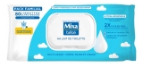 Mixa Bébé Lingettes au Lait de Toilette 80 Unités