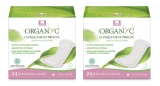 Organyc Protège-slips 2 x 24 en pochettes individuelles