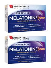 Forté Pharma Mélatonine 1000 - Complément Alimentaire pour un Sommeil Paisible - Lot 2 x 30 comprimés