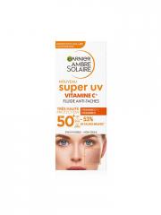 Garnier Ambre Solaire Super UV Vitamine C Fluide Anti Taches SPF 50 + 40 ML - Flacon Applicateur 40 ml