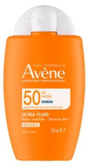 Av&egrave;ne Solaire Ultra Fluid Invisible Visage Peaux Sensibles SPF50 50 ml