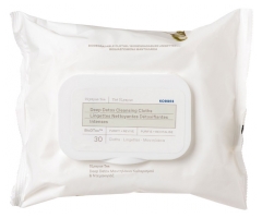 Korres Lingettes Nettoyantes D&eacute;toxifiantes Biod&eacute;gradables 30 Lingettes