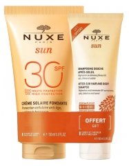 Nuxe Sun Lait Solaire Fondant SPF30 150 ml + Shampoing Douche Apr&egrave;s-Soleil 100 ml Offert