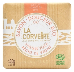 Savon Bio Douceur P&ecirc;che de Vigne 100g