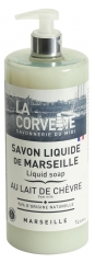La Corvette Savon Liquide de Marseille Lait de Ch&egrave;vre Mains et Corps 1 l