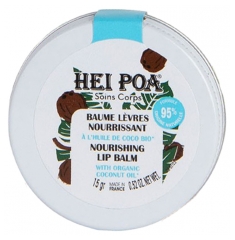 Hei Poa Baume L&egrave;vres Nourrissant Huile de Coco L&egrave;vres Tr&egrave;s S&egrave;ches 15 g