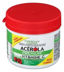 Herbesan Acerola Premium Maxi Pot - 90 Comprim&eacute;s &agrave; Croquer