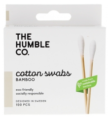 The Humble Co. Boite de 100 Cotons Tiges en Bambou