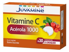 Juvamine Vitamine C Acerola 1000 30 Comprim&eacute;s &agrave; Croquer