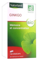 Supreme Health Ginkgo Biloba Bio 180 Capsules v&eacute;g&eacute;tariennes