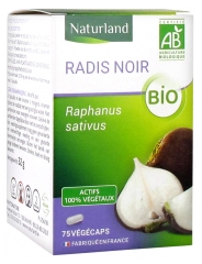 Compl&eacute;ment Alimentaire &agrave; Base de Radis Noir Bio en G&eacute;lules - 75 Capsules V&eacute;g&eacute;tales
