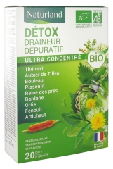 Ampoules D&eacute;tox Draineur Bio - 30 Ampoules de 15 ml