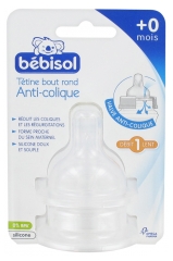 T&eacute;tines en silicone Bout rond Anti-colique D&eacute;bit lent B&eacute;b&eacute; 0-6 mois