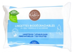Gifrer Lingettes Biod&eacute;gradables &agrave; L'eau Thermale d'Auvergne X60