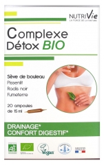 Nutrivie Ampoules 15 ml - Complexe D&eacute;tox Bio*
