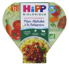 Hipp P&acirc;tes Alphabet &agrave; la Bolognaise Assiette 230 g D&egrave;s 12 Mois