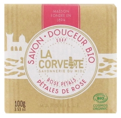 Savon Doux Bio &agrave; la Rose 100g