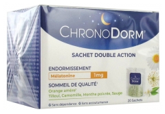 Laboratoires Iprad
Chronodorm M&eacute;latonine 1 mg 20 Sachets &agrave; Infuser