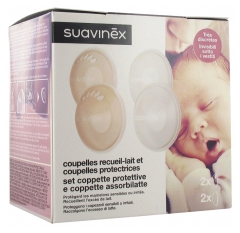 Coupelles Recueil-Lait et Coupelles Protectrices - Lot de 6 Pi&egrave;ces