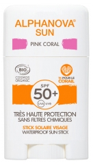 Alphanova Organic Sun Stick Sol. Spf50+ Pink Coral (Rose)Bio* Sport12G