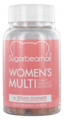 Compl&eacute;ment Alimentaire Beaut&eacute; - G&eacute;lules multivitamin&eacute;es pour Femmes - 60 Gommes - Sans Sucre