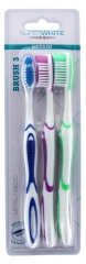 Superwhite Brush Sw X 3 M&eacute;dium Avec Gratte Langue