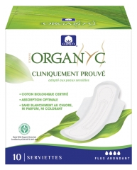 Organyc Serviette Coton Bio Gots Super Bte 10