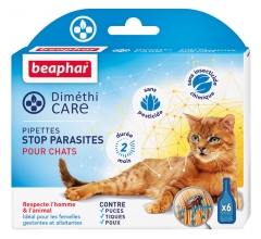 Beaphar Dim&eacute;thicare Stop Parasites Chats 6 Pipettes