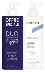 Noreva Aquareva Duo Lait Corporel Hydratant 24H 2 X 400 ml