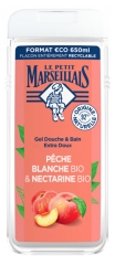 Le Petit Marseillais Extra Doux Douche P&eacute;ch&eacute; Blanche Bio & Nectarine Bio 650 ml