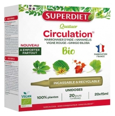 Superdiet Quatuor Circulation Bio - 20 Unidoses de 15 ml