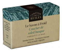 Comptoir Des Huiles Savon &agrave; Froid Coucher de Soleil Basque Menthe Eucalyptus Bio 100 g